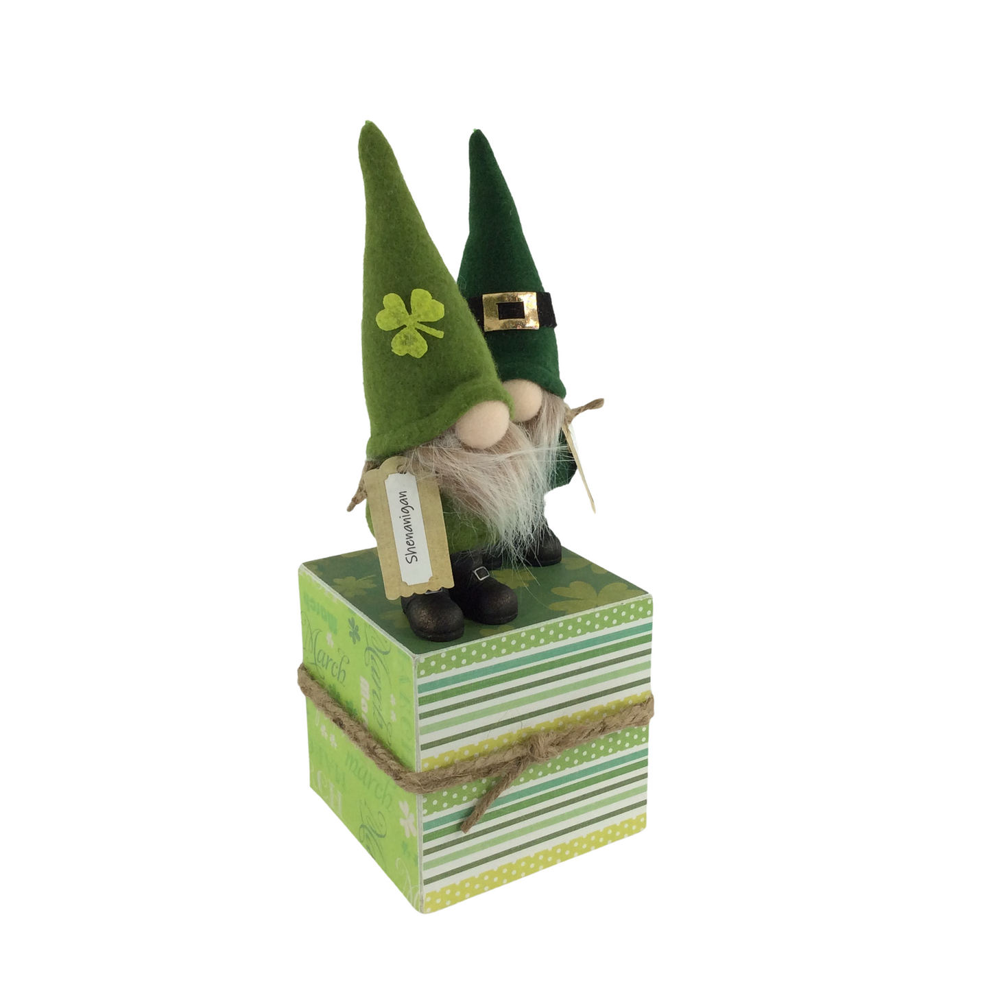 AGD St Patrick Decor - Irish Leprechaun Shenanigans Malarkey Gnomes
