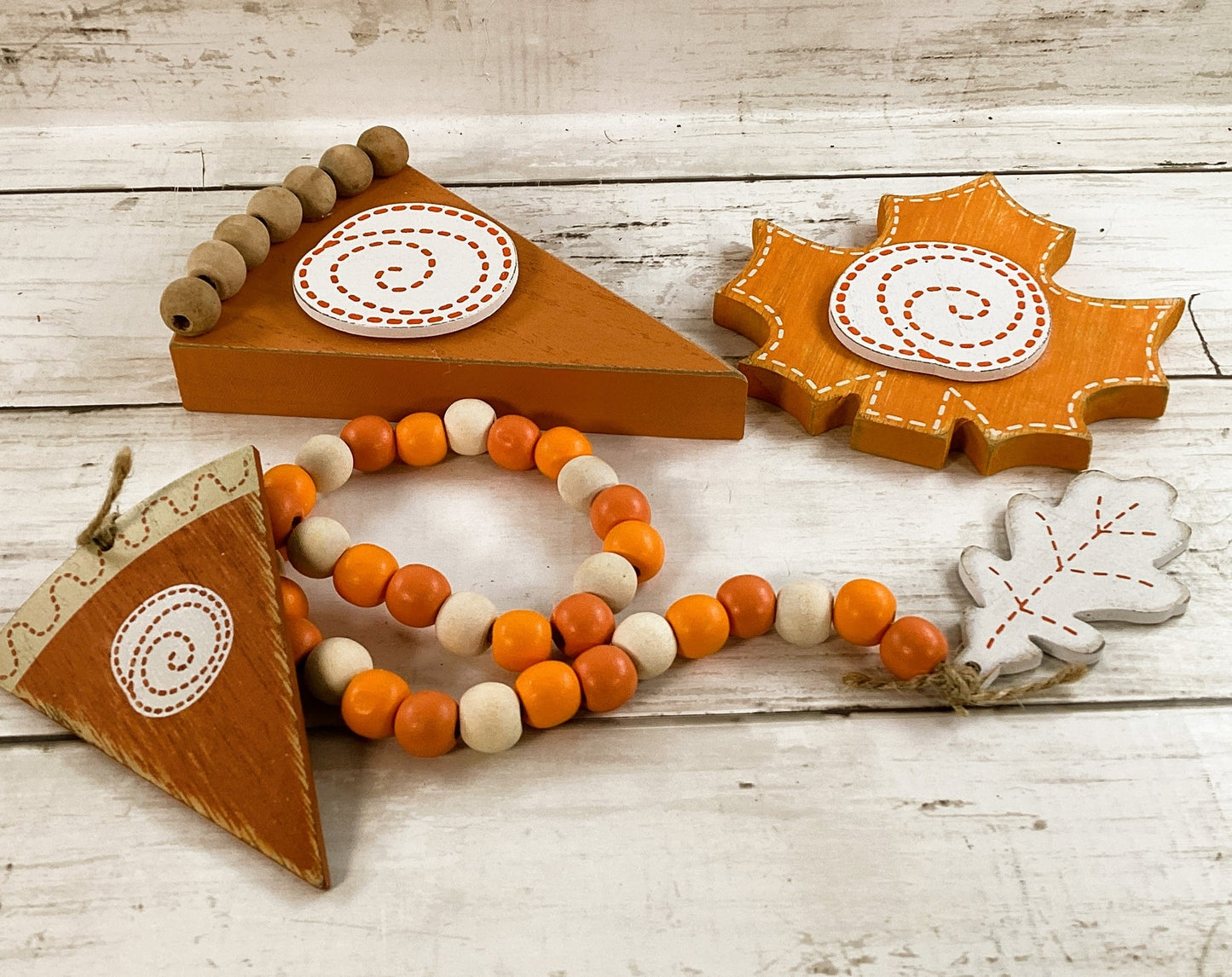 AGD Fall Decor - Autumn Skies Pumpkin Pies Stacked Book Tabletop Sitter