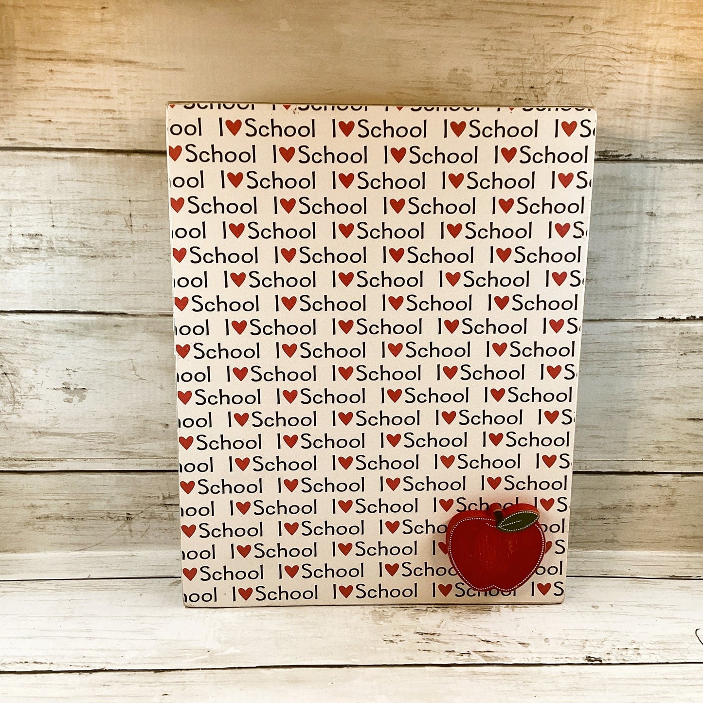 AGD Teacher Gift - I Teach Super Power Love School Reversible Box Sign