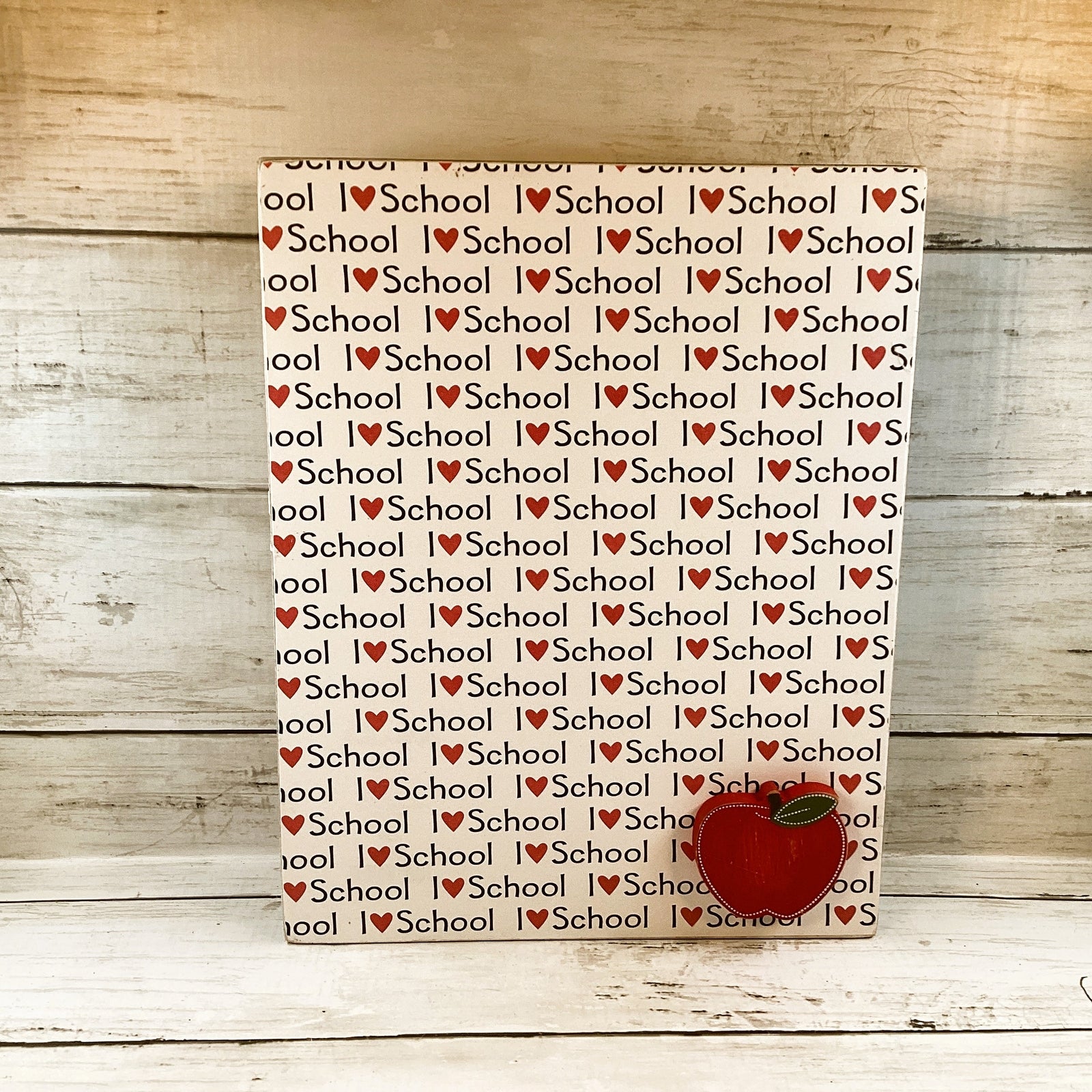 AGD Teacher Gift - I Teach Super Power Love School Reversible Box Sign