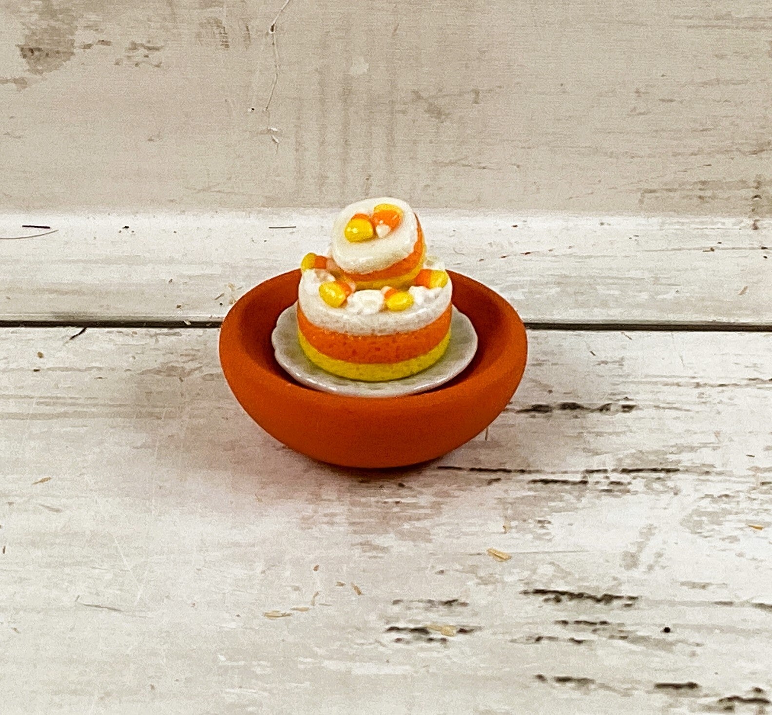 AGD Fall Decor - Miniature Candy Corn Harvest Cake Dessert Display