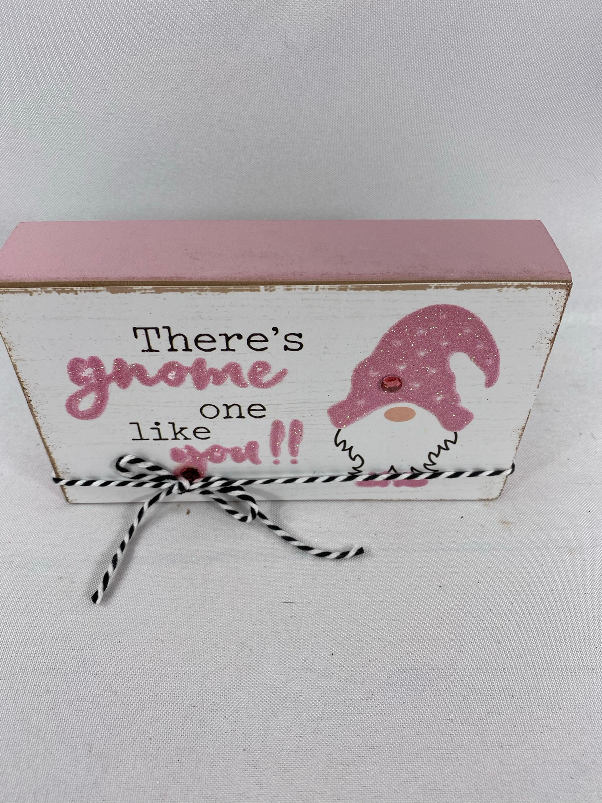 AGD Valentines Decor - Will You Be My Gnomie Box Sign