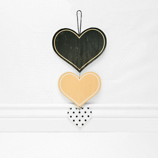 You are Loved Heart White Goldtone 10 x 8.5 Inch Wood Hanging Wall Plaque Sign