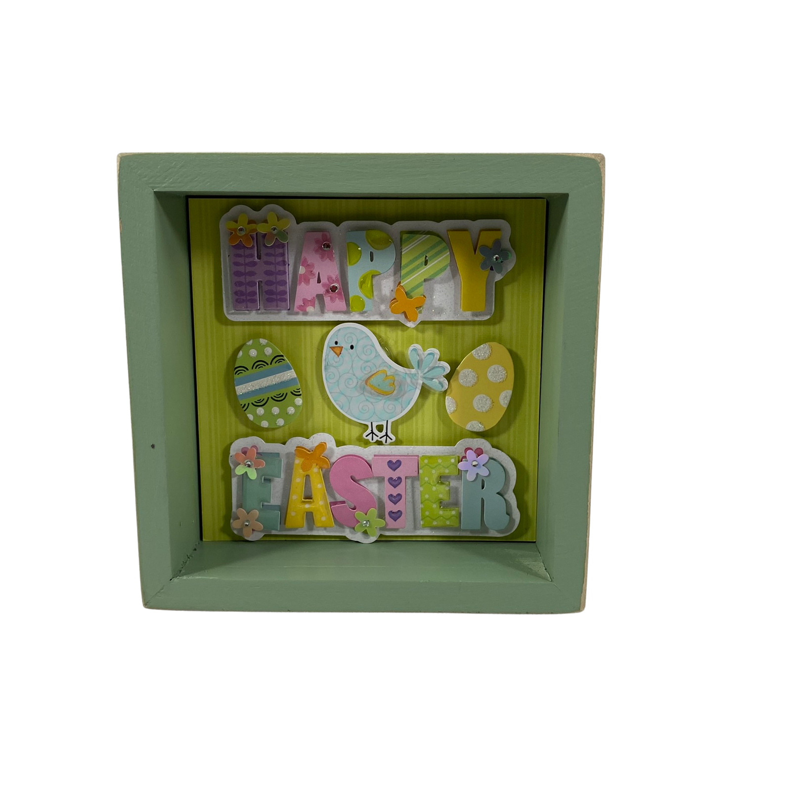 AGD Easter Decor - 3-D Bunny Double-Sided Box Sign