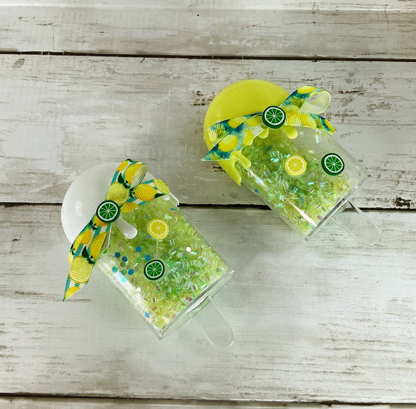 AGD Summer Decor - Lemon Lime House Popsicle Shaker 3pc Set