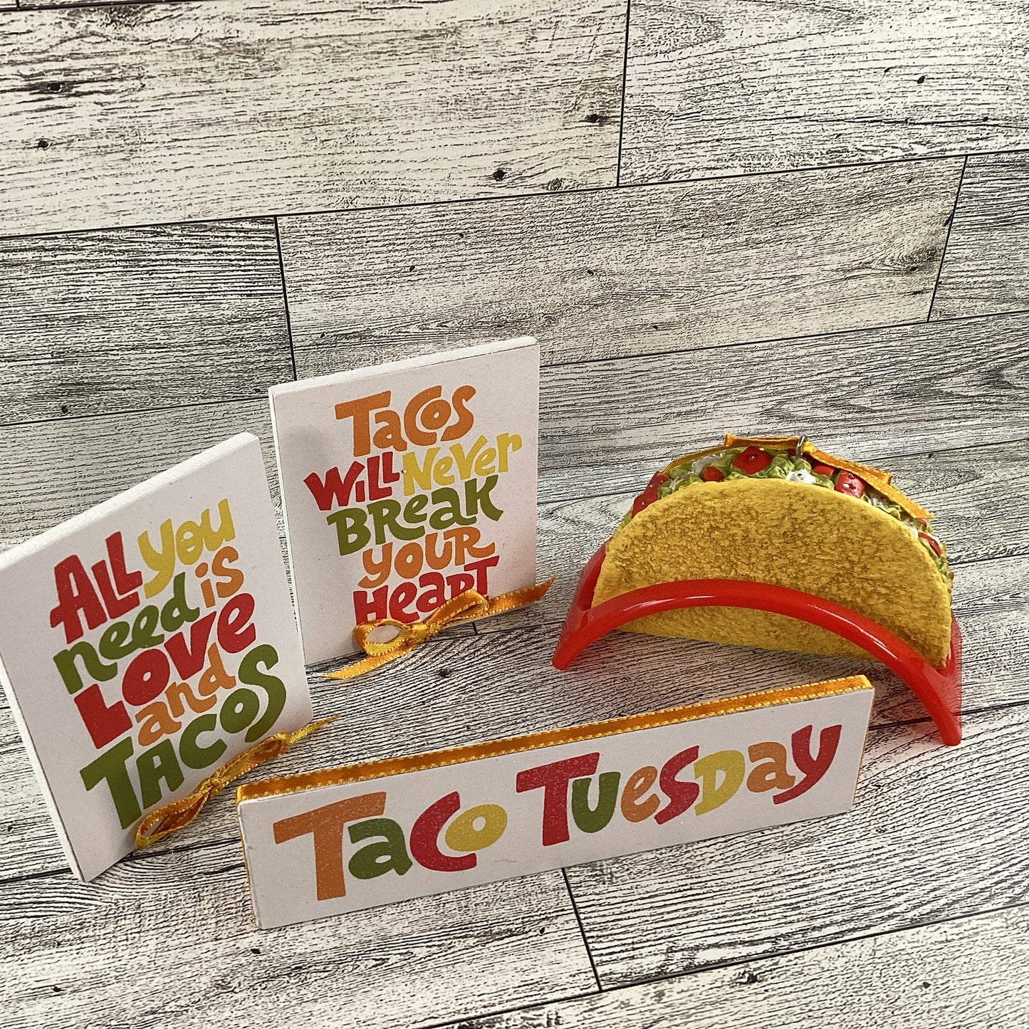 AGD Cinco De Mayo Decor - Taco Theme Tier Tray Decor 5pc Set