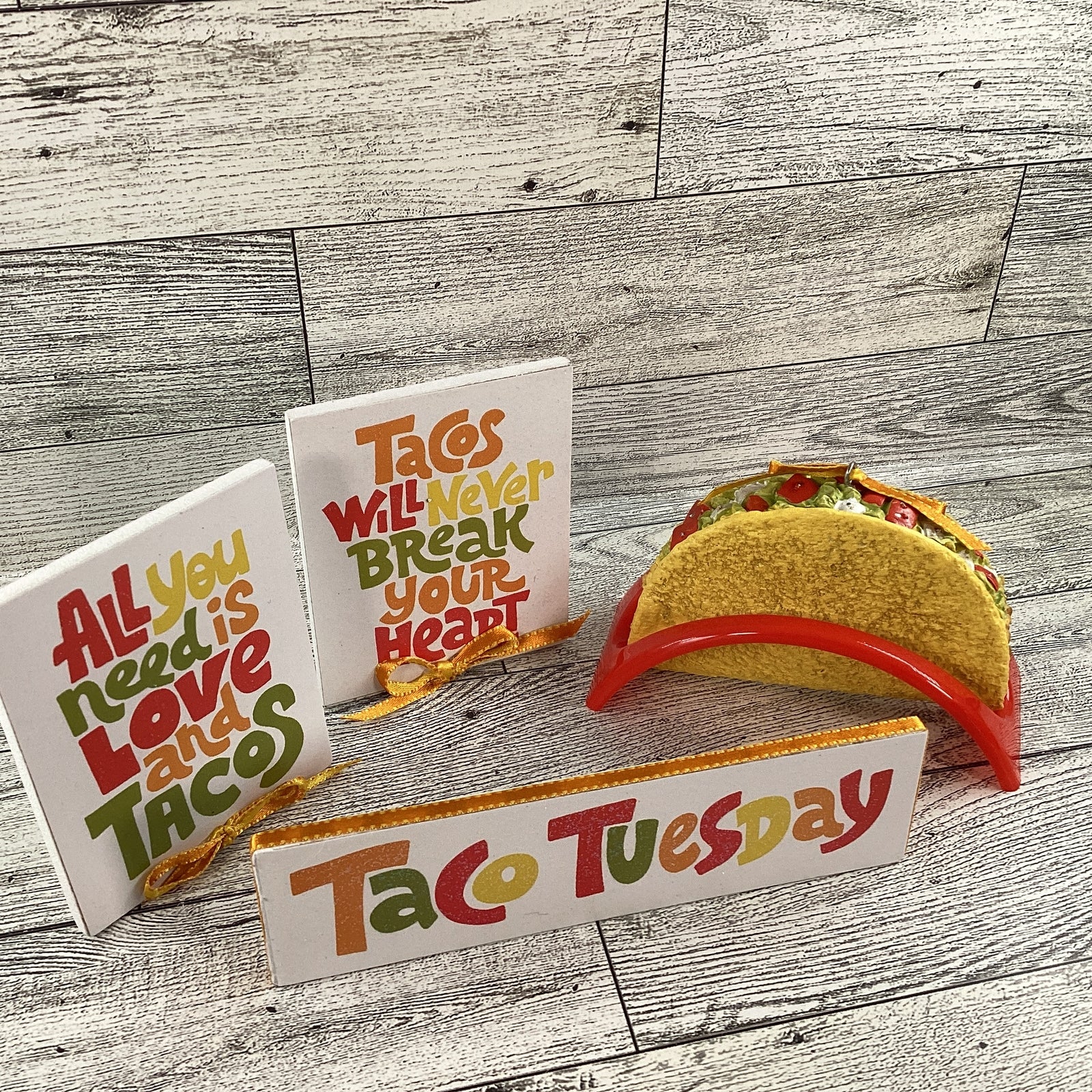 AGD Cinco De Mayo Decor - Taco Theme Tier Tray Decor 5pc Set