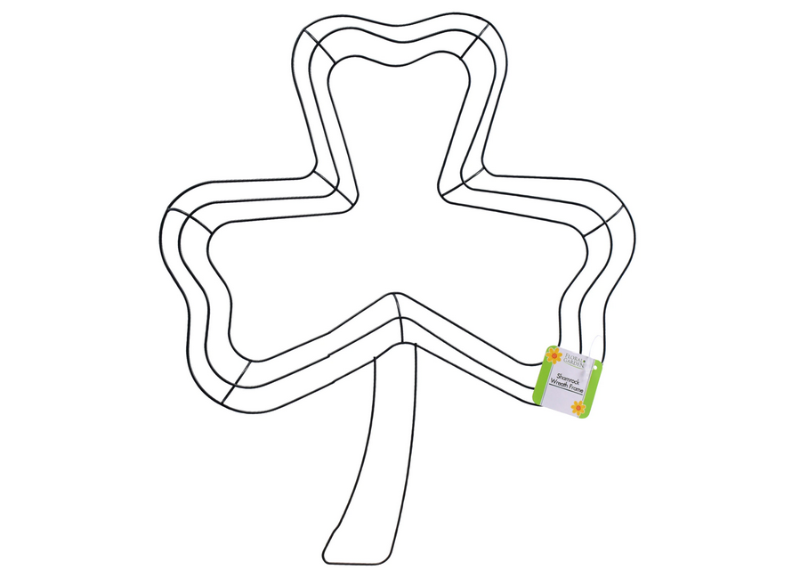 DT St Patrick Craft Supply - Metal Irish Shamrock Wreath Frame