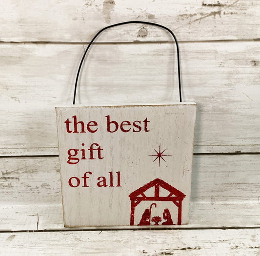 Adams Christmas Decor - Best Gift of All Jesus Nativity Ornament