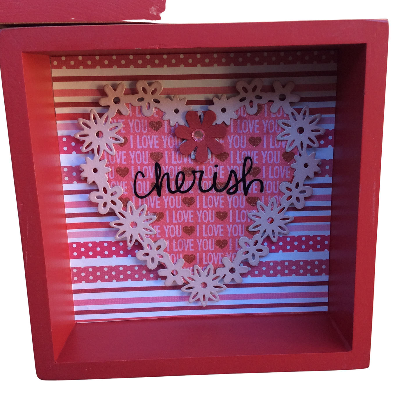 AGD Valentines Decor - Cherish Always Love Collage Box Signs 3pc