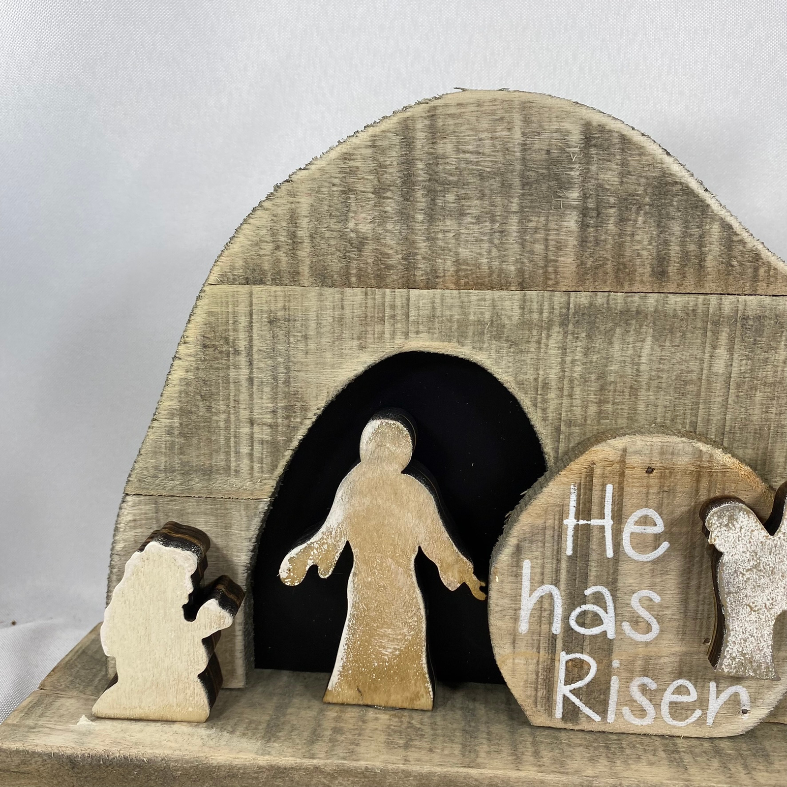 AGD Easter Decor - Wood Resurrection Tomb Scene