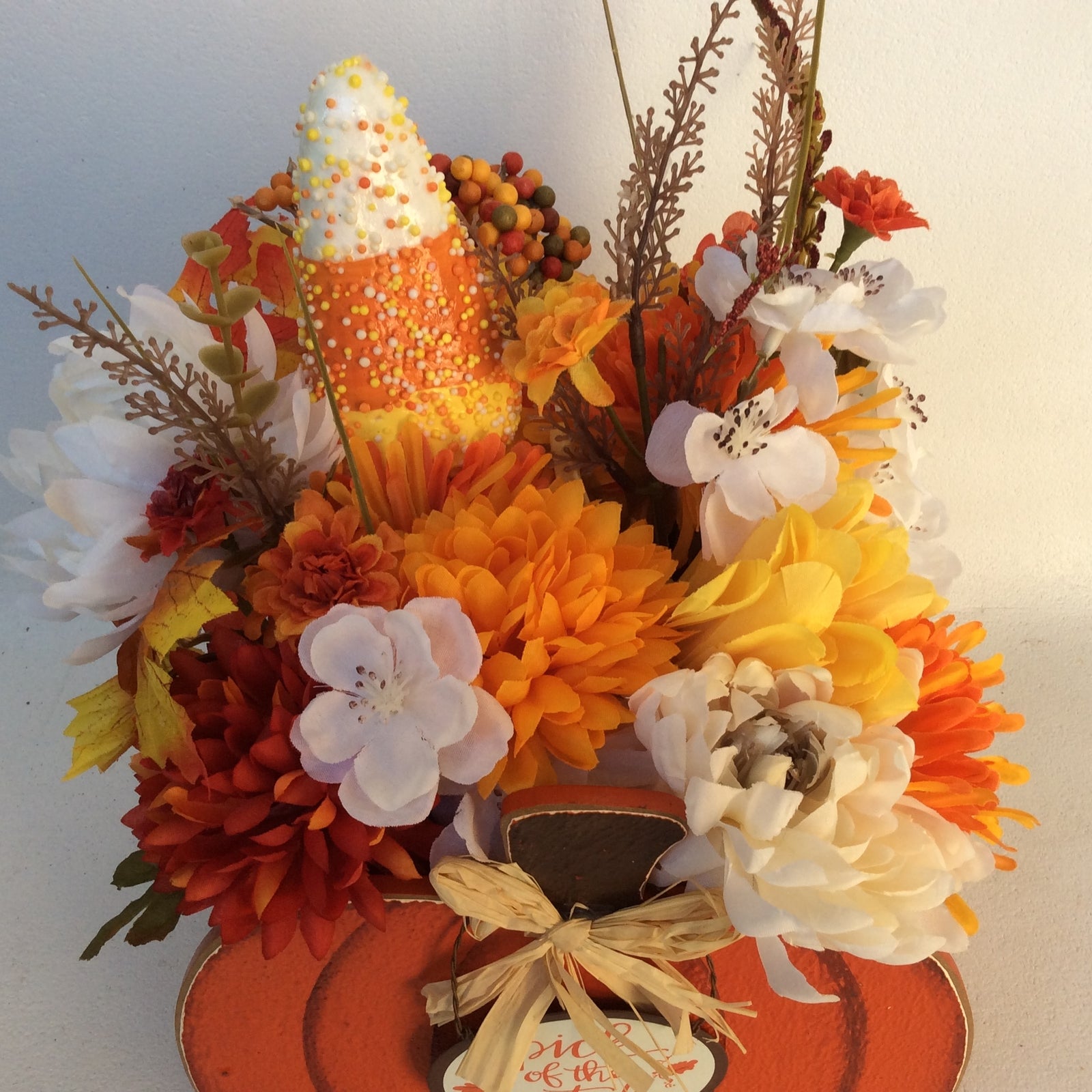 AGD Fall Decor - Pick of the Patch Pumpkin Artificial Floral Display