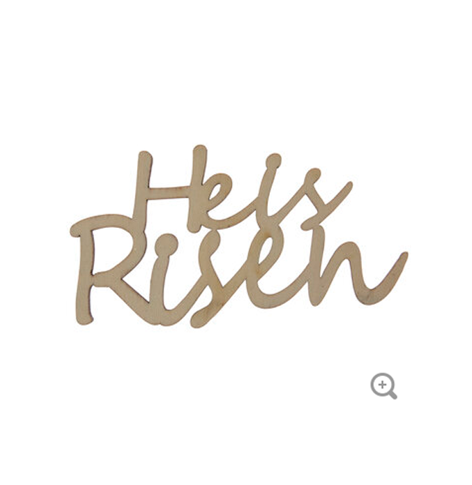HL Easter Craft Supply - He is Risen Cutouts Words 4pc Set