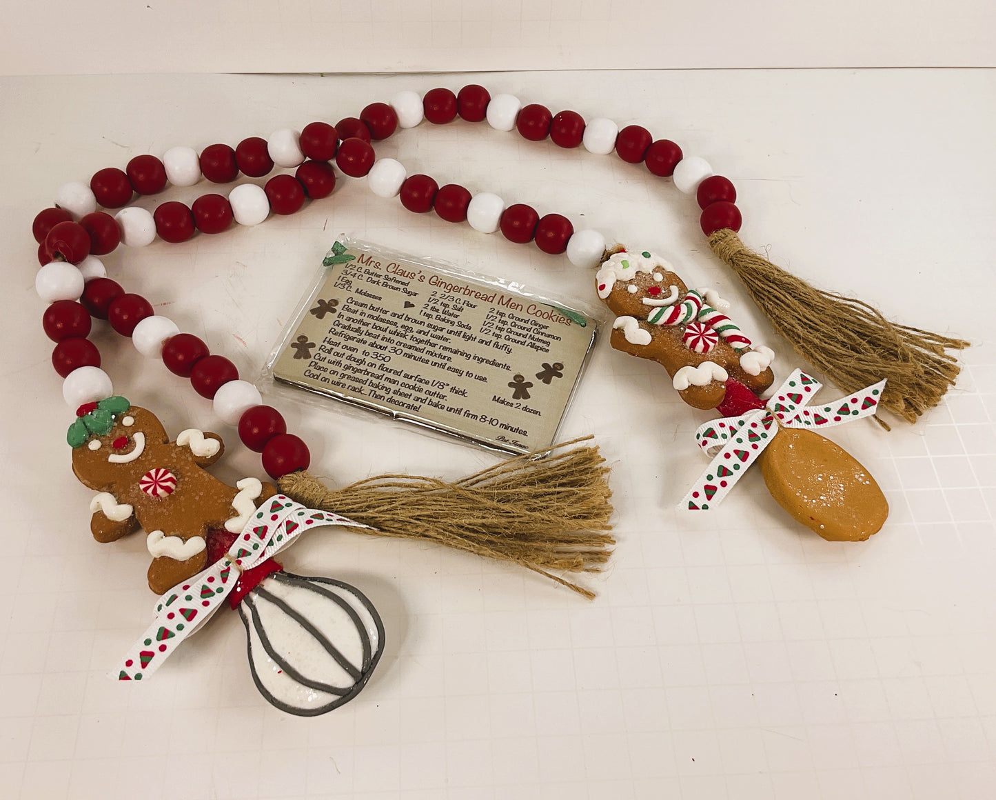 AGSD Christmas Decor - Gingerbread Spoon Theme Garlands 2pc
