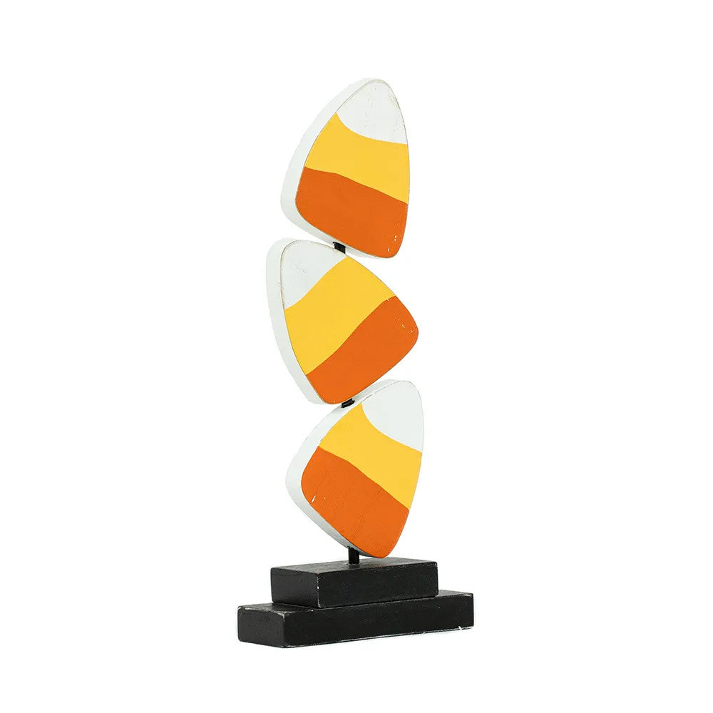 Adams & Co Halloween Decor - Wood Whimsy Candy Corn on Stand