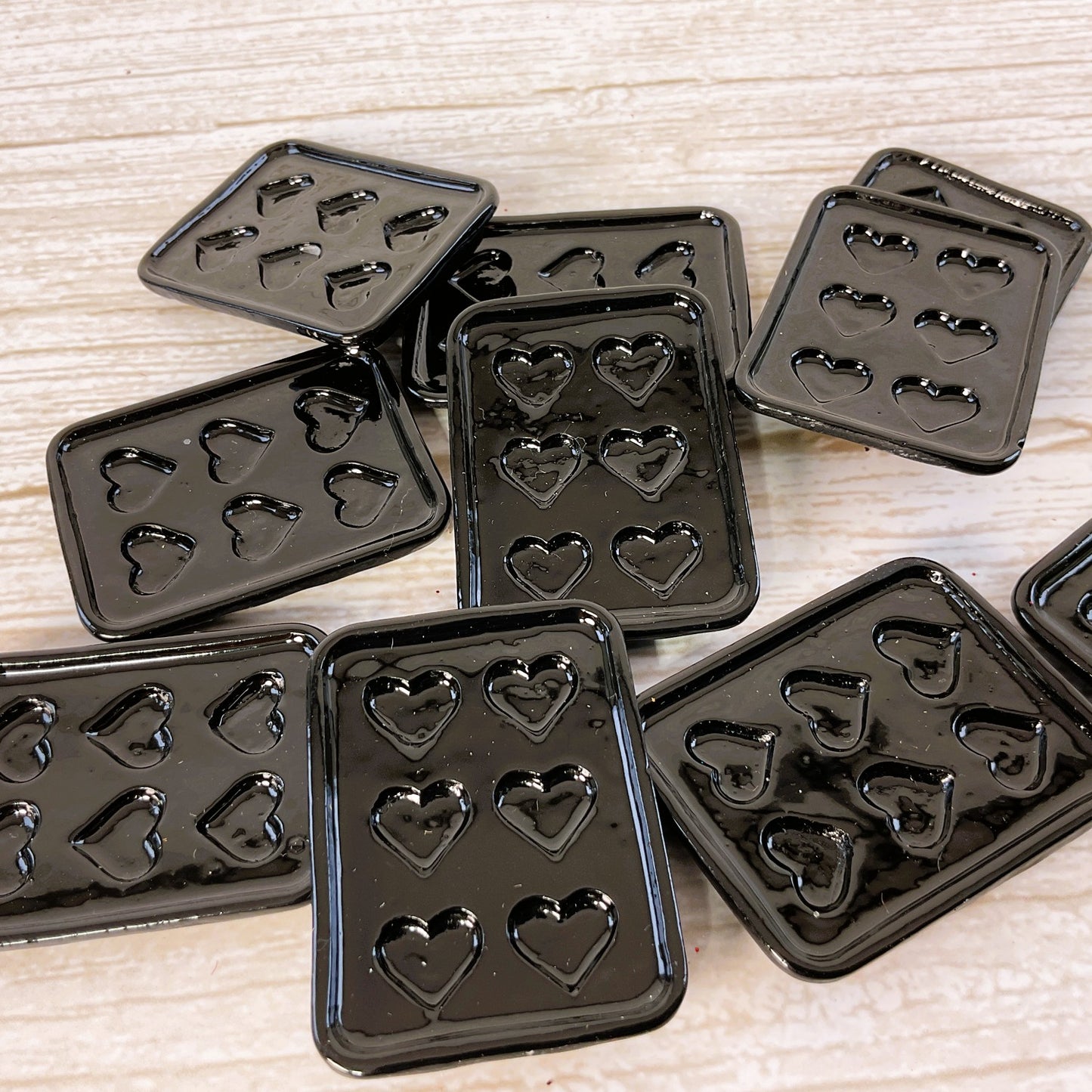 AGSD Craft Supply - Doll House Black Cookie Sheet Pans 10pc (Heart)