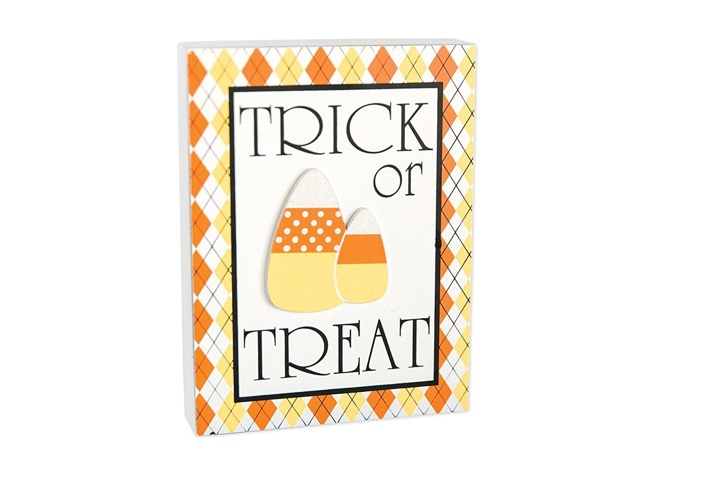 Adams Halloween Decor - Trick or Treat Candy Corn Sitter