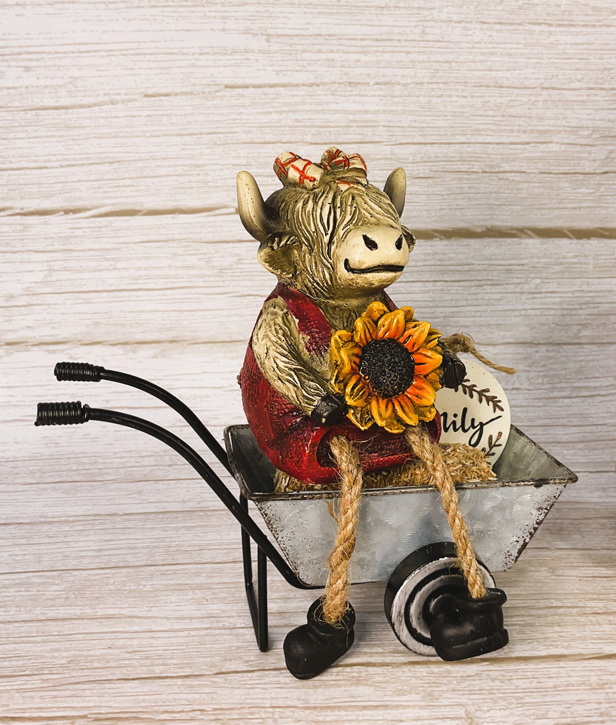 AGSD Fall Decor - Sunflower Harvest Highland Cows Truck Cart Set