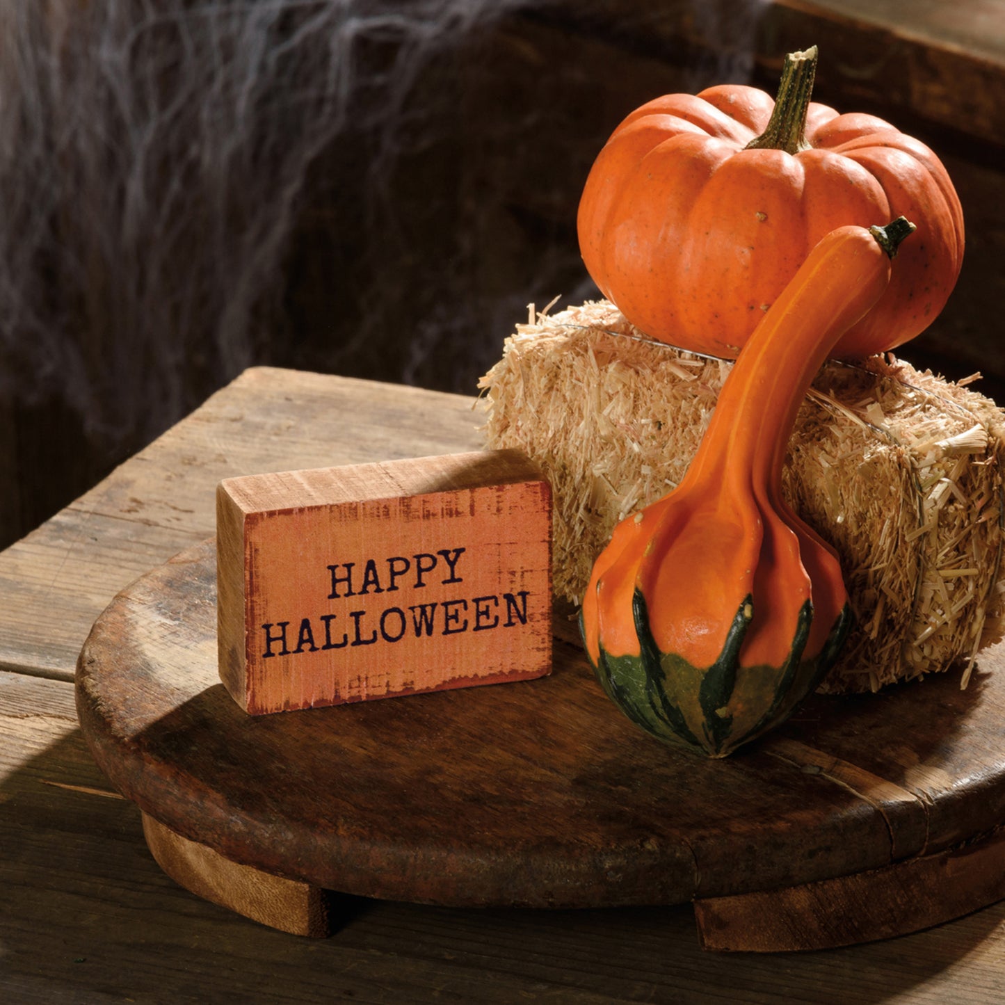 PBK Happy Halloween Mini Tier Tray Block Box Sign