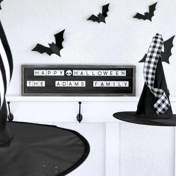 Adams Halloween Decor - Black Paper Bats 7 and 9-inch 15pc Set