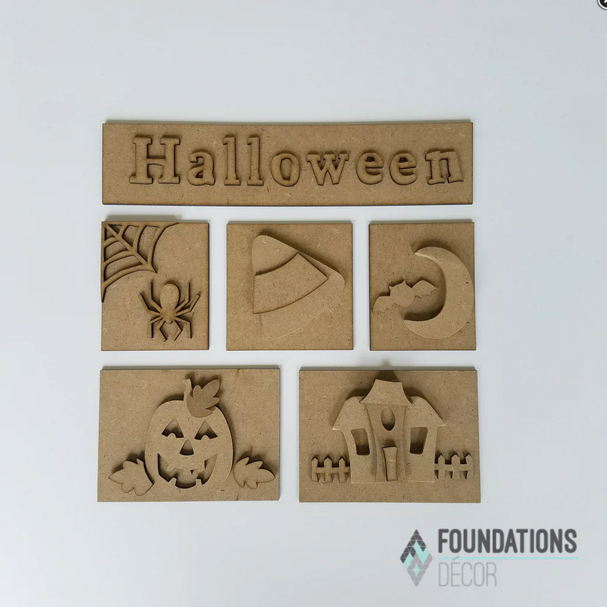 FD Halloween Craft Supply - DIY October Base Kit for Shadow Box