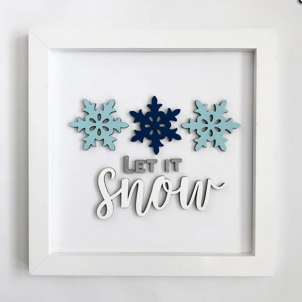 FD Craft Supply - DIY Let It Snow Base Kit for Click Frame