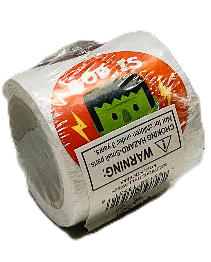 FE-OTC Halloween Craft Supply - Religious Faith Based Jesus God Sticker Roll