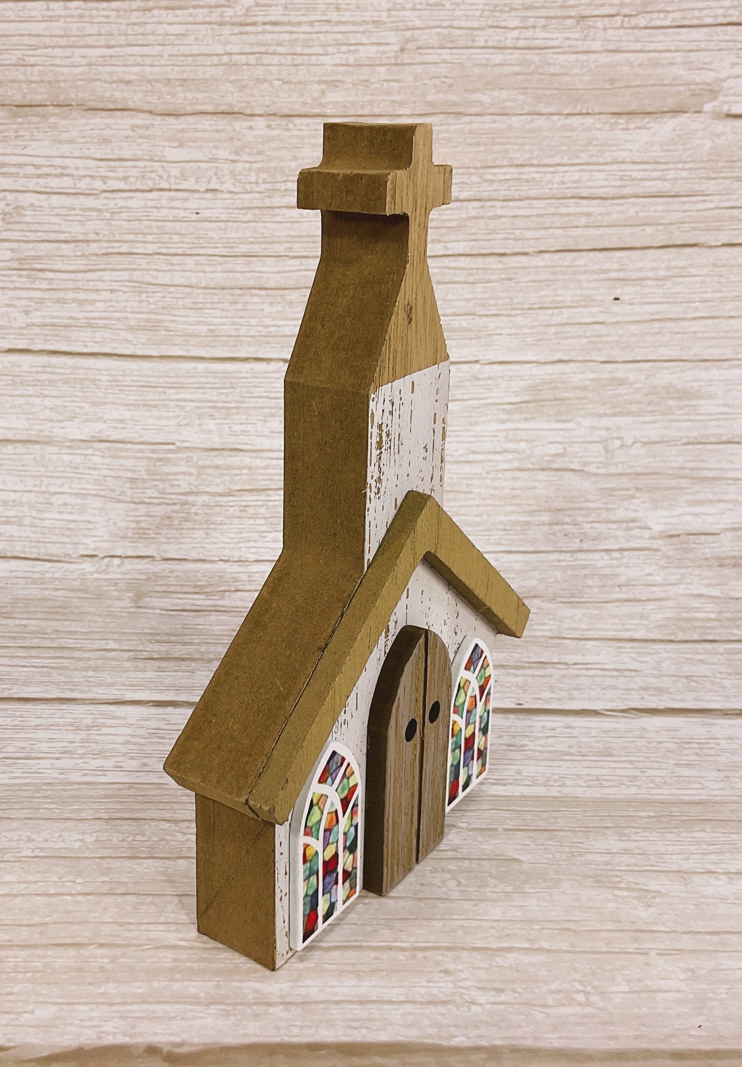 HL Easter Decor - Church Mini Tabletop Tier Tray Booth