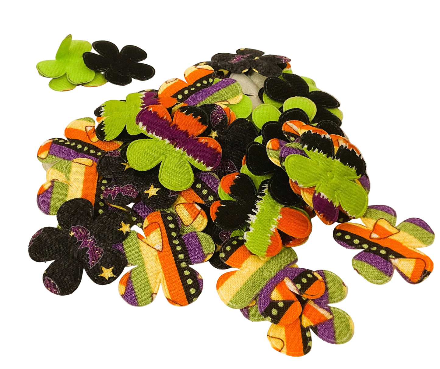 Halloween Supply Decor - Hand-made Fabric Flower Embellishments 20pc Set