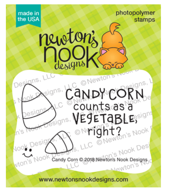 Newton's Nook Clear Rubber Stamp - Candy Corn Vegetable