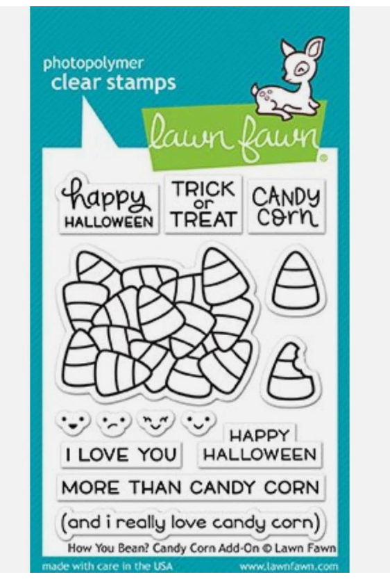 Lawn Fawn Craft Supply - Candy Corn How You Bean? Clear Stamps