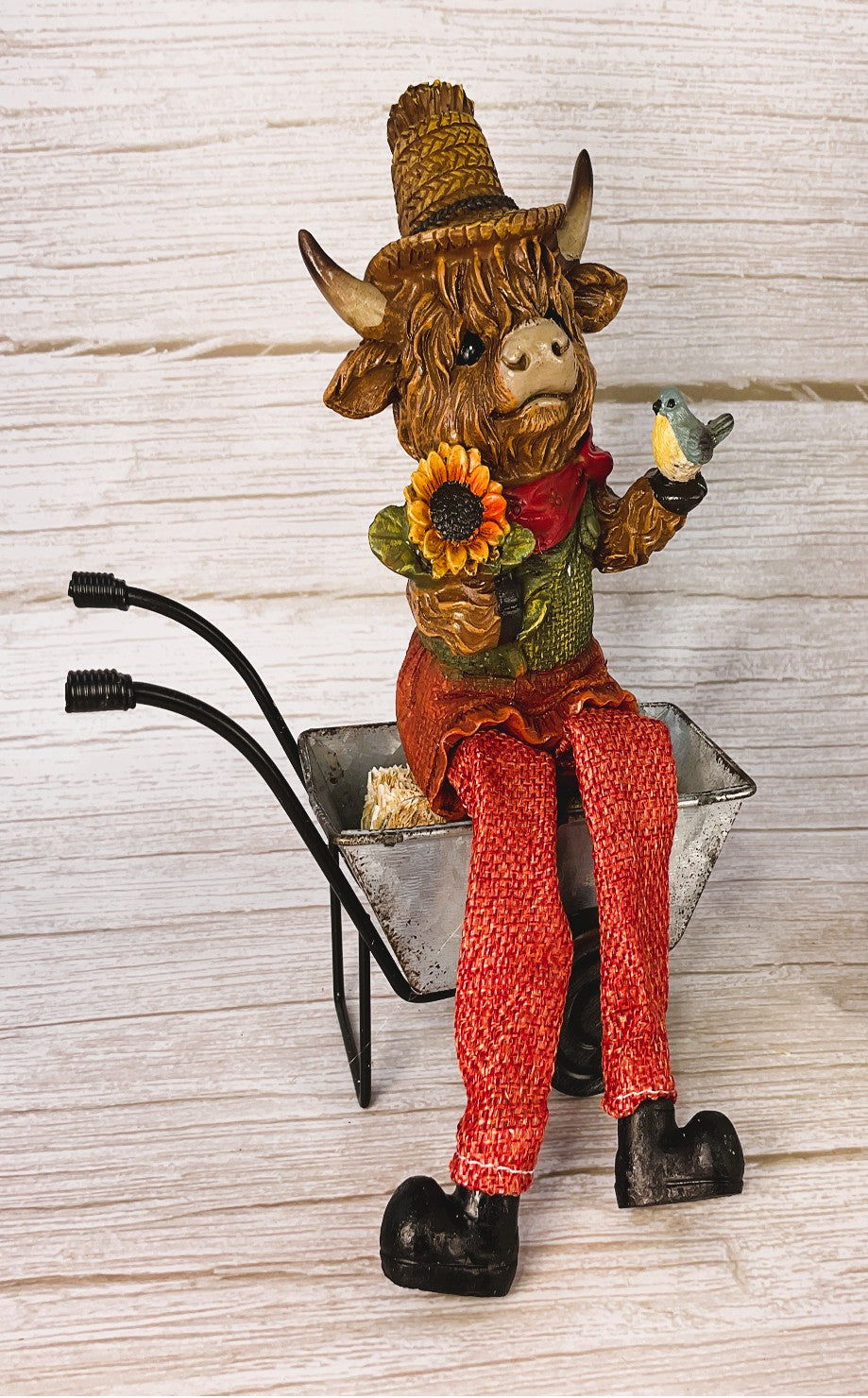 AGSD Fall Decor - Sunflower Harvest Highland Cows Truck Cart Set