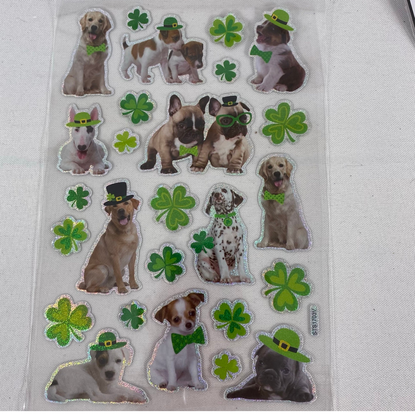 Hobby Lobby Craft Supply - St Patrick's Irish Dog Stickers 3 Sets