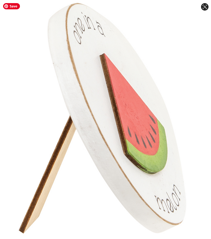 CWI Spring Decor - Small Watermelon Theme Easel Signs 3pc Set