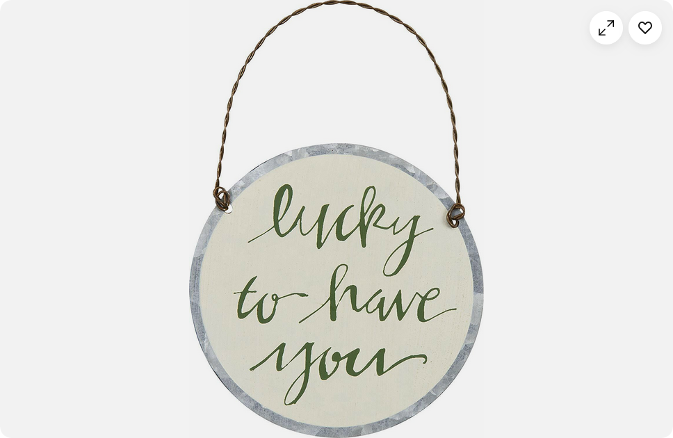 PBK St Patricks Day - Lucky to Have You Small Tin Ornament