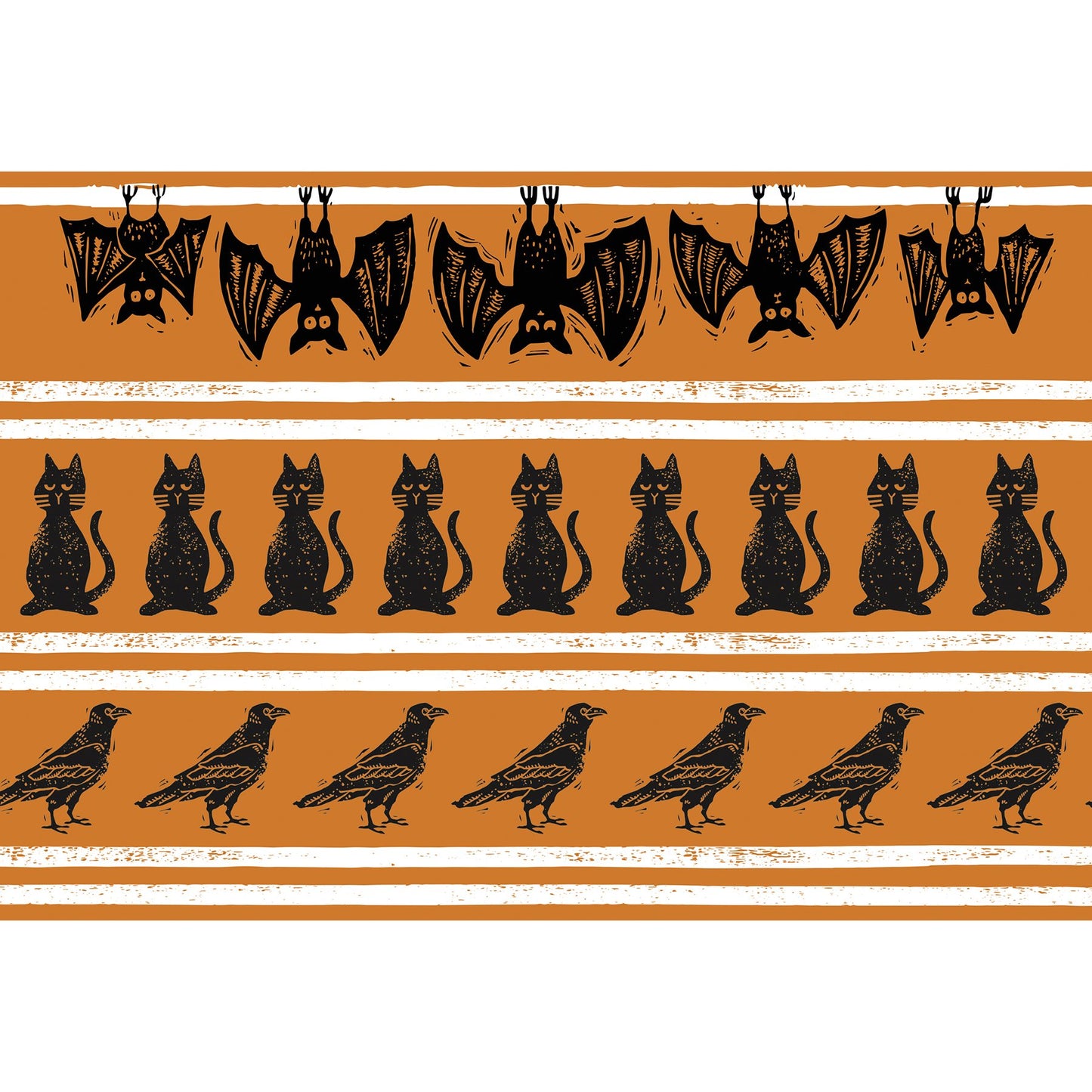 PBK Halloween Decor - Cat Bats Crows Single Use Paper Placemats 24pc