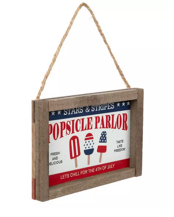 HL Patriotic Decor - July 4th Popsicle Parlor Ornament