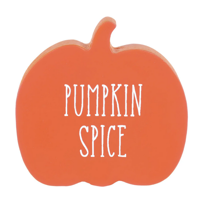 Collins Fall Decor - Small Blue Orange Fall Spice Pumpkins 2pc Set
