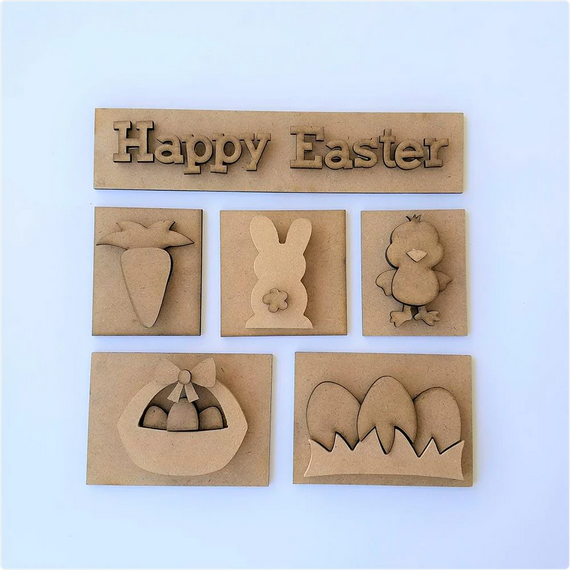 FD Easter Craft Supply - DIY April Base Kit for Shadow Box