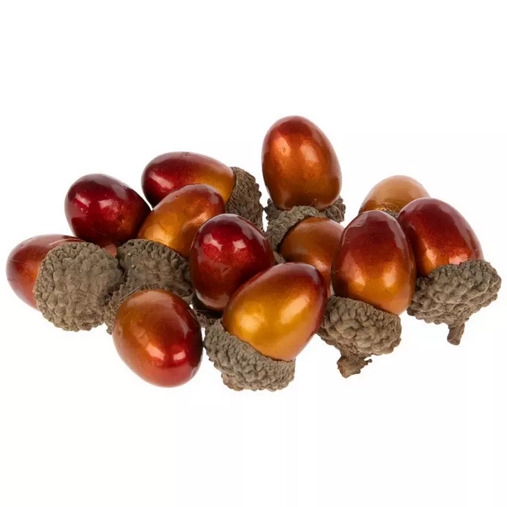HL Fall Craft Supply - Small Metallic Foam Acorns 12pc 1pk