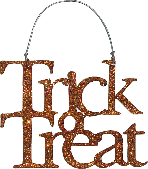 Orange Trick or Treat Sign Standard