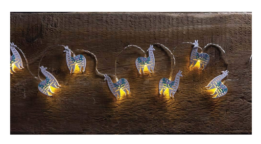 PBK Home Decor - Alpaca Llama String Lights - Battery Operated
