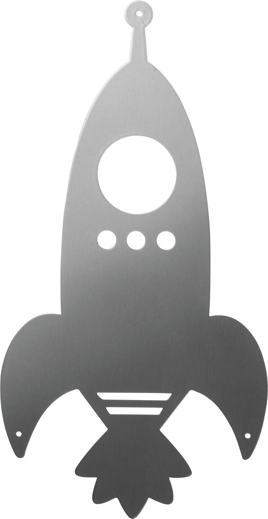 PBK Home Decor - Rocket Spaceship Metal Wall Sign