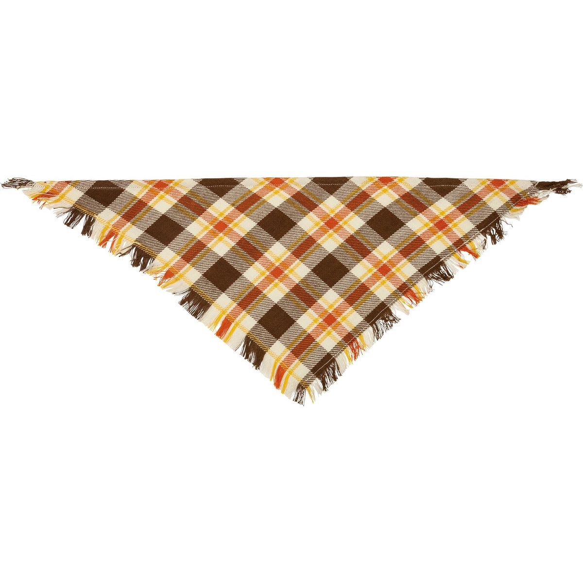 PBK Fall Dog Supply - Autumn Plaid Pet Bandana Set Various Sizes