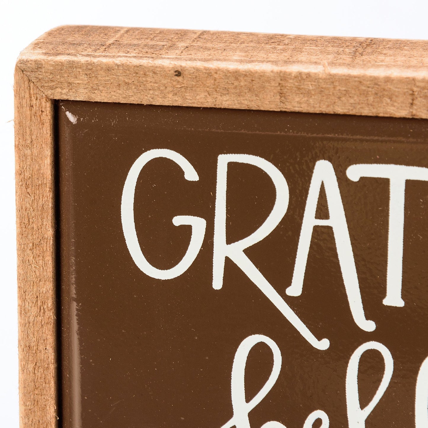 PBK Fall Decor - Grateful Bellies Thankful Heart Mini Tier Tray Sign