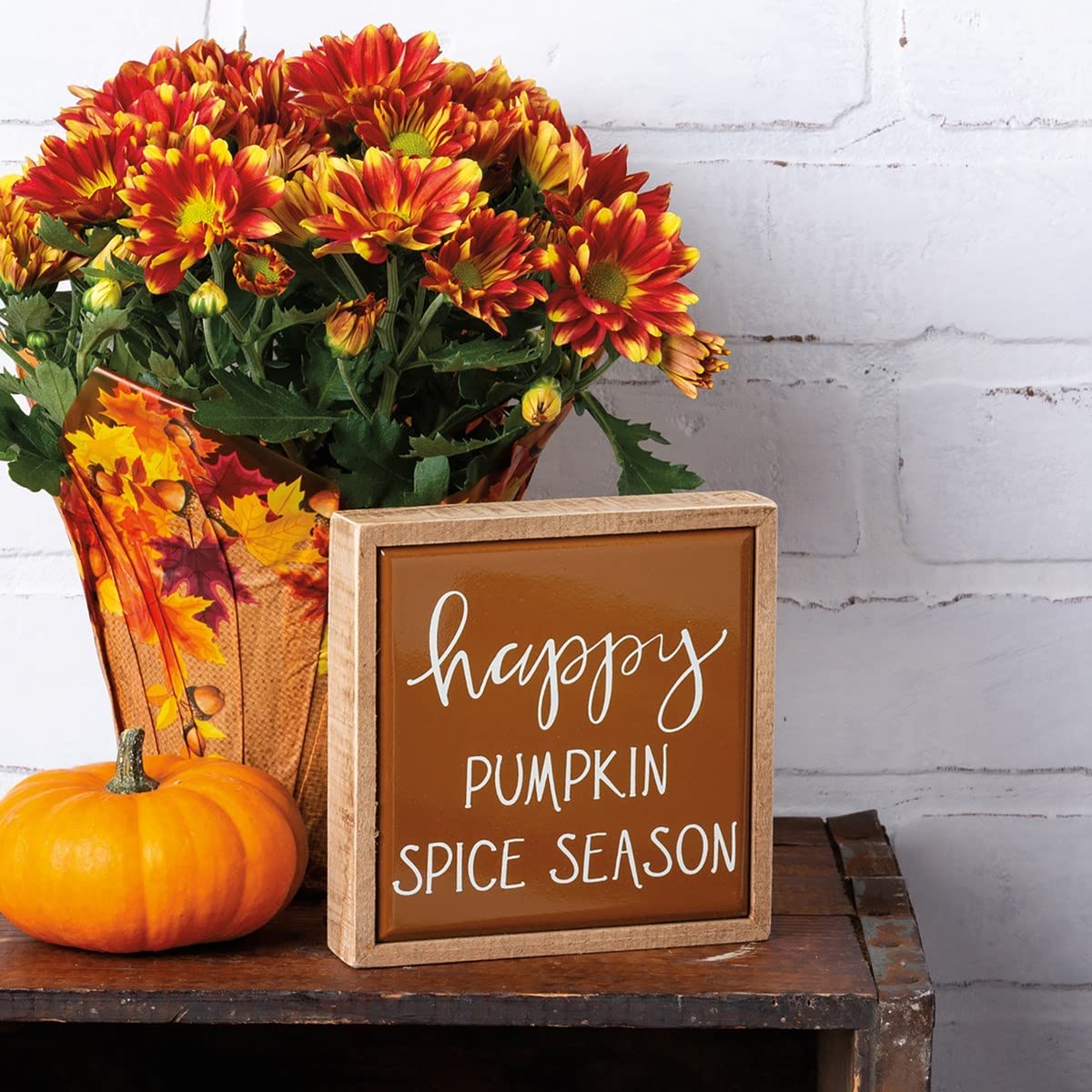 PBK Fall Decor - Happy Pumpkin Spice Season Tier Tray Sign