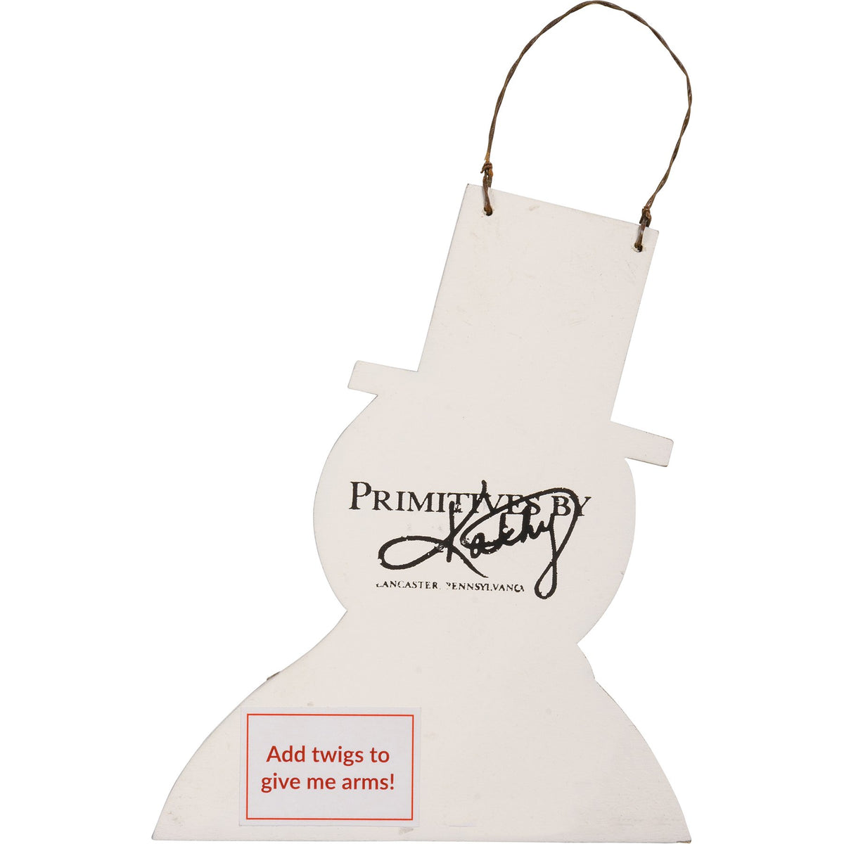 PBK Christmas Decor - Prim Nordic Winter Snowman Ornament