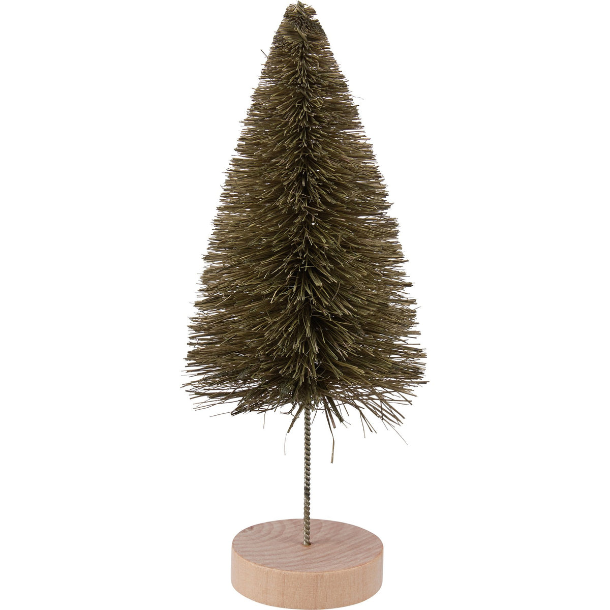 PBK Fall Decor - Brown Rust Tan Sisal Bottlebrush Trees 4pc Set