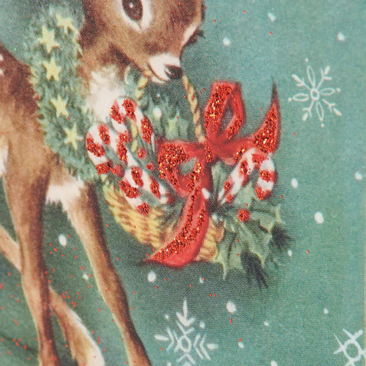 PBK Christmas Decor - Cutest Reindeer Retro Small Block Sign