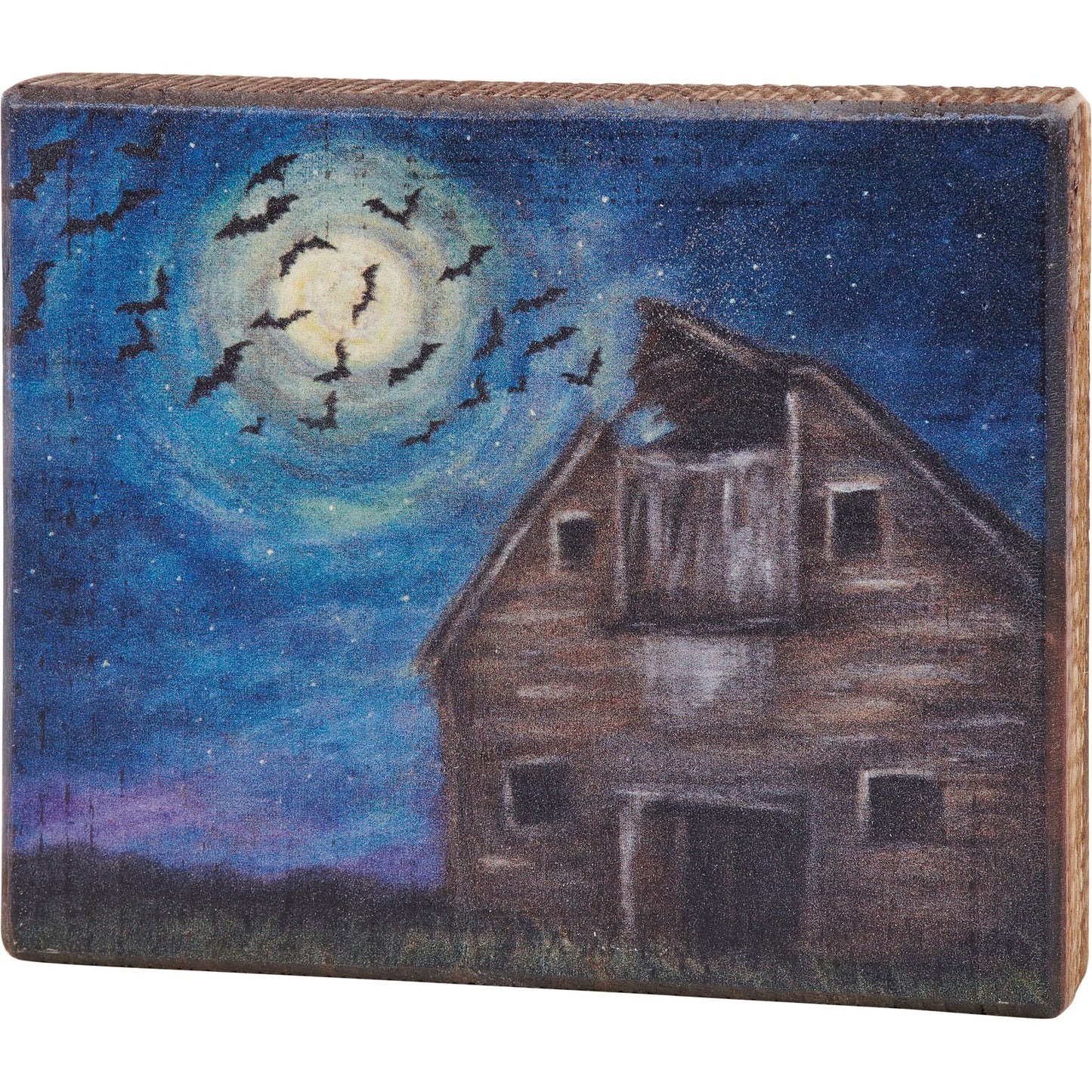PBK Halloween Decor - Farmhouse Haunted Tree Barn Bats Bundle 3pc